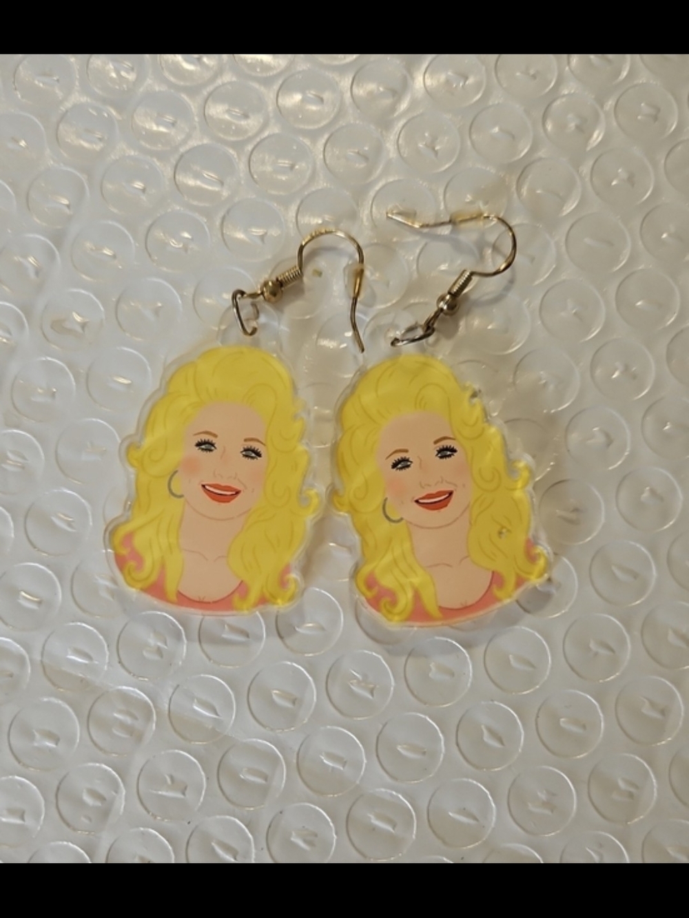 Dolly Parton Dangle Earrings Womens - Paris Woodhull - Picture 3 of 4